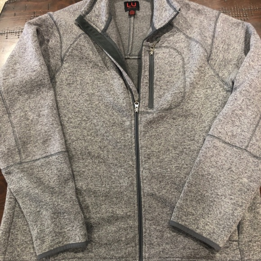 Linea Uomo Men’s Full Zip Polyester Jacket XXL‎ Gray